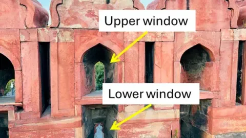 The capital's polluted air is turning the historic Red Fort sooty, research indicates